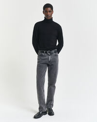 Regular Fit Black Wash Jeans