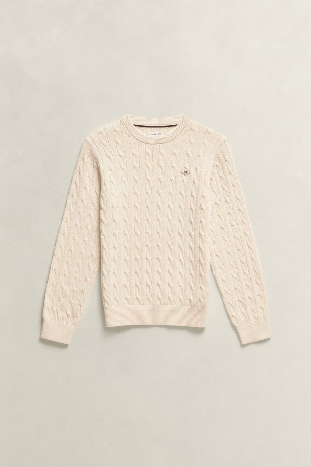 Teen Boys Shield Sweater — CREAMED WHITE