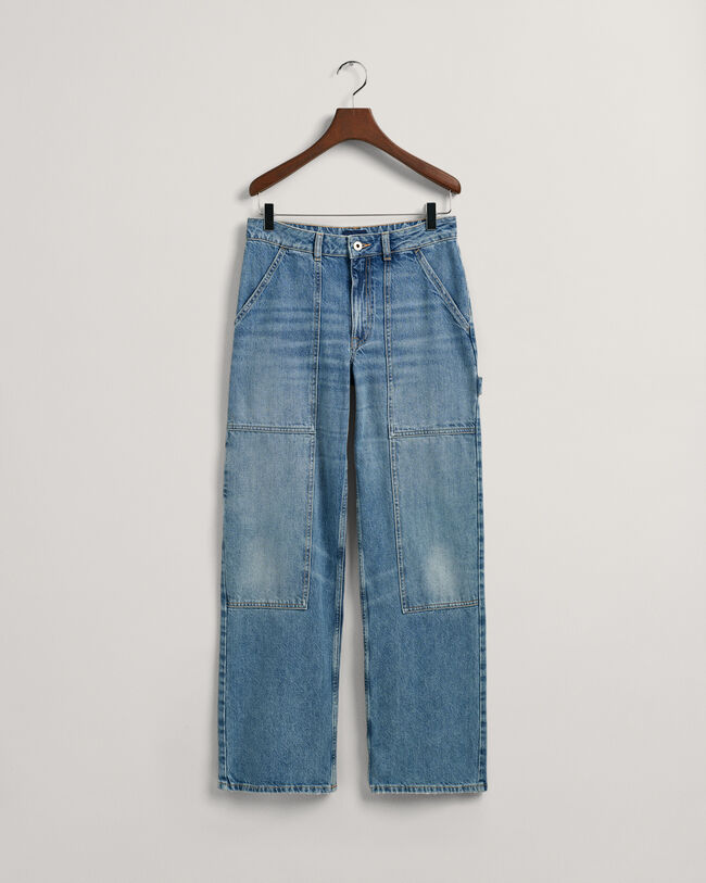 Wide Leg Cargo Jeans