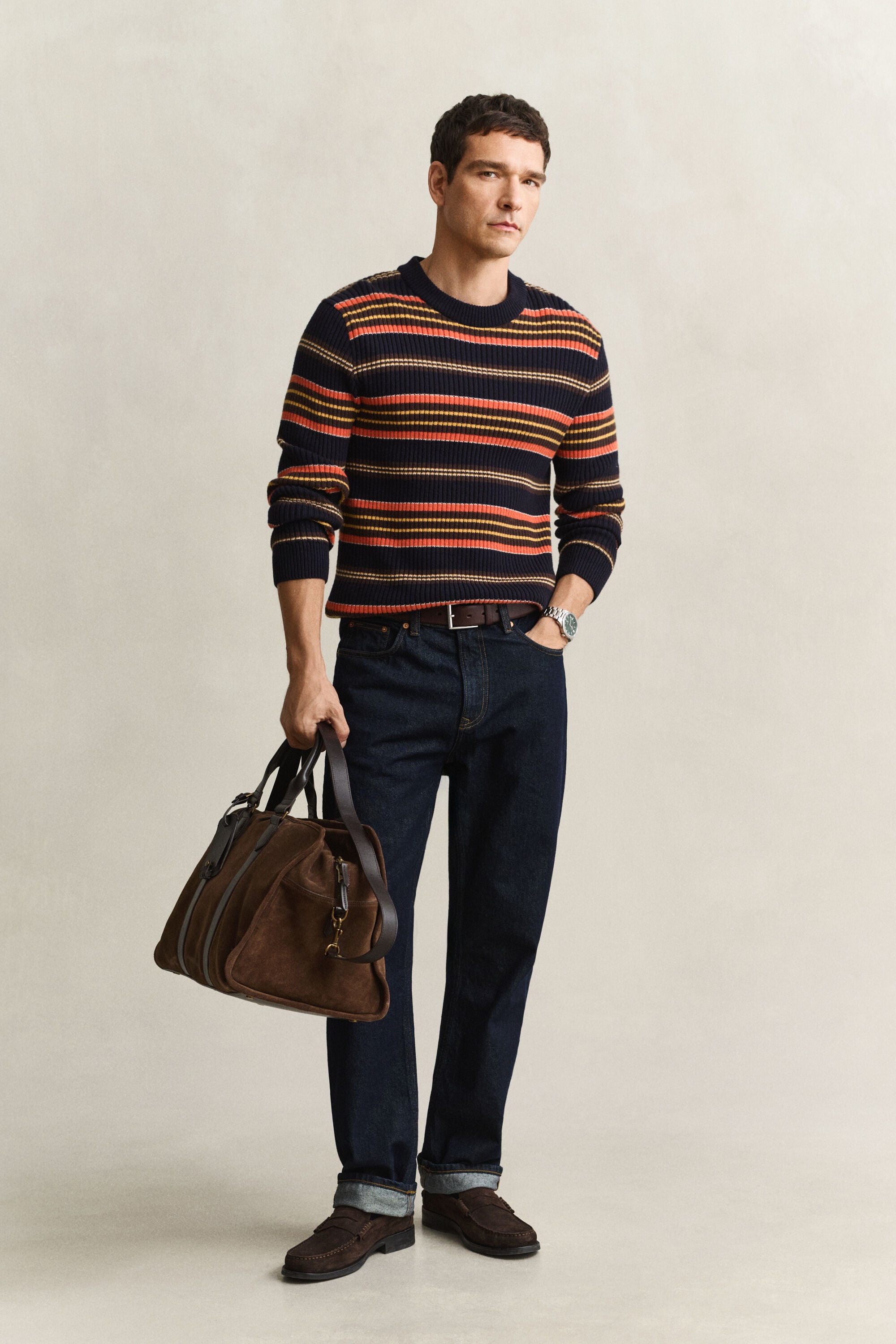Striped Ribbed Sweater