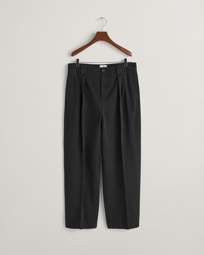 Pleated Twill Chinos