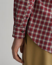 Regular Fit Micro Tartan Flannel Shirt