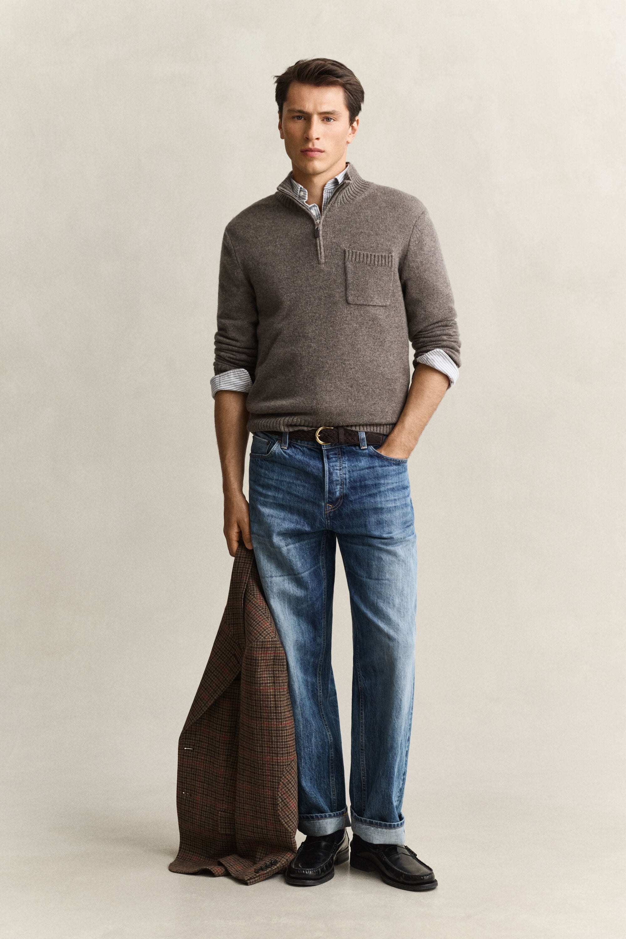 Cashmere Half-Zip Sweater