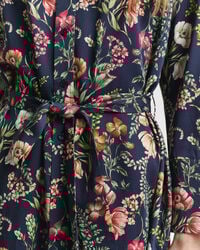 Floral Print Viscose Shirt Dress