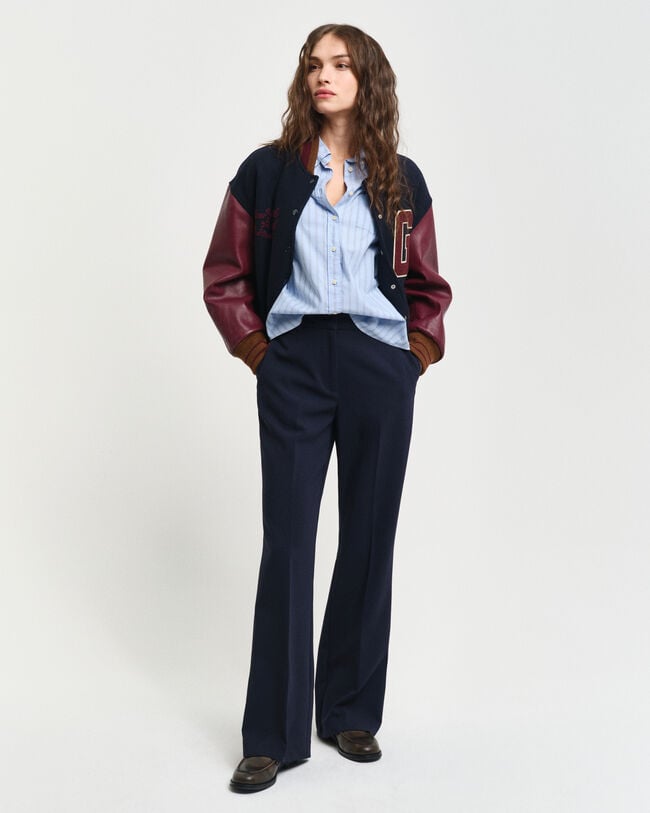 Slim Fit Flared Slacks