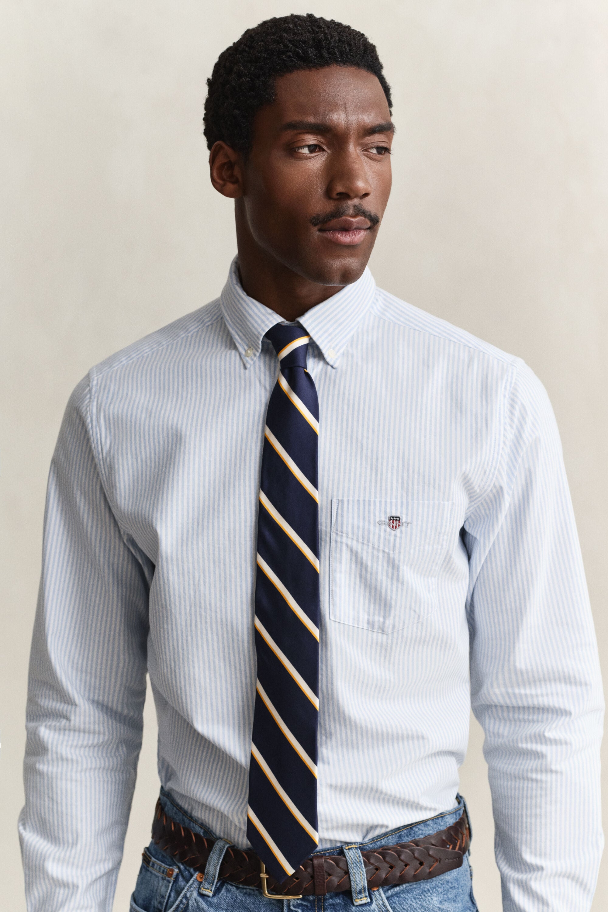 Banker Stripe Classic Oxford Shirt
