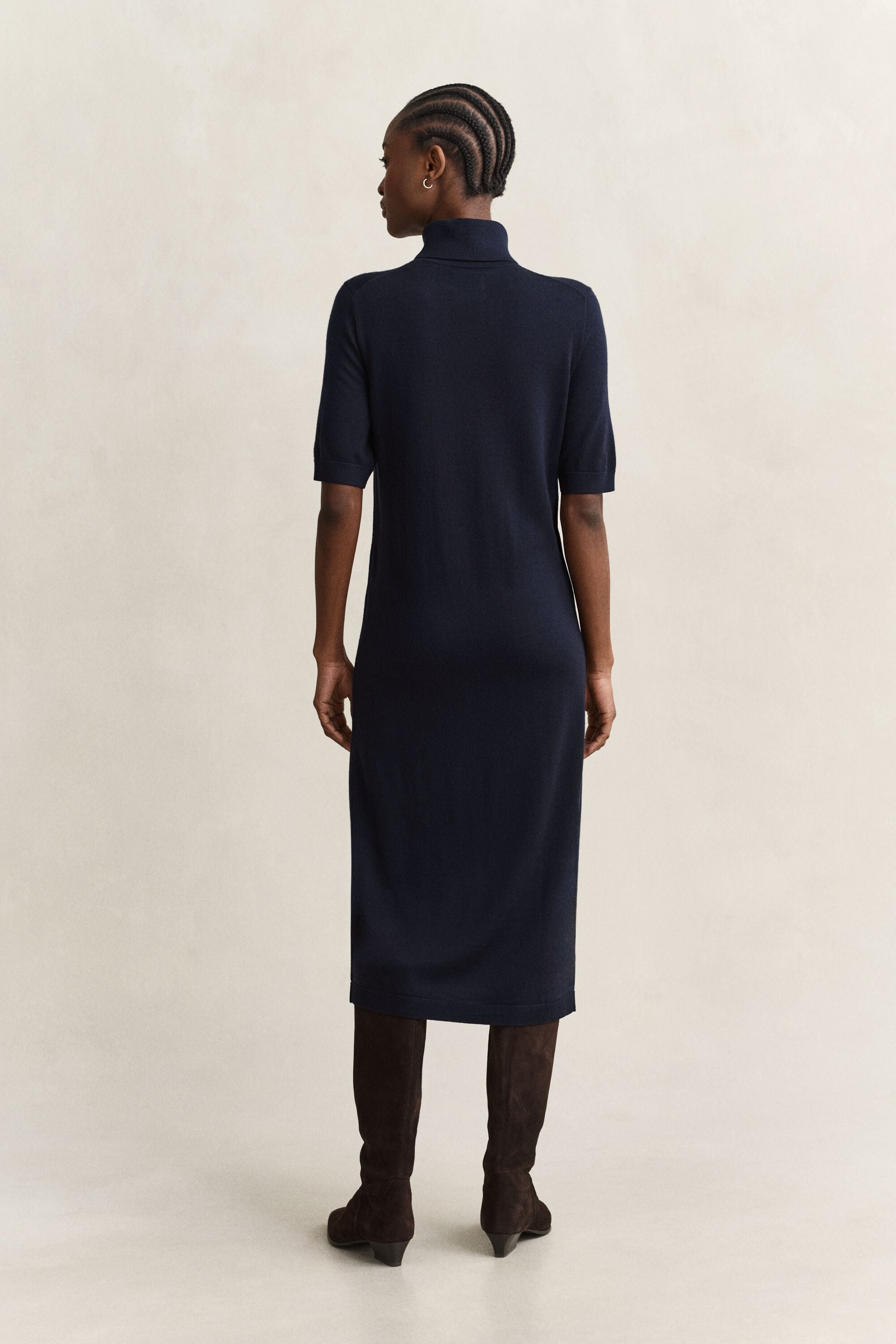 Merino Wool Turtleneck Dress