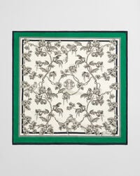 Tree Print Silk Scarf