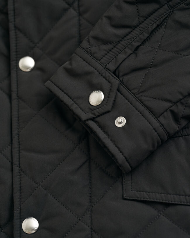 Quilted Windcheater Mid-Length Jacket