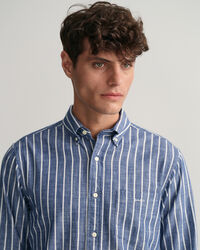 Regular Fit Stripe Chambray Shirt