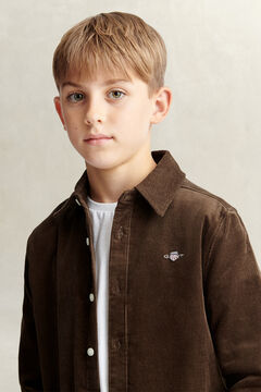 Teen Boys Corduroy Shirt — SHADOW BROWN 4