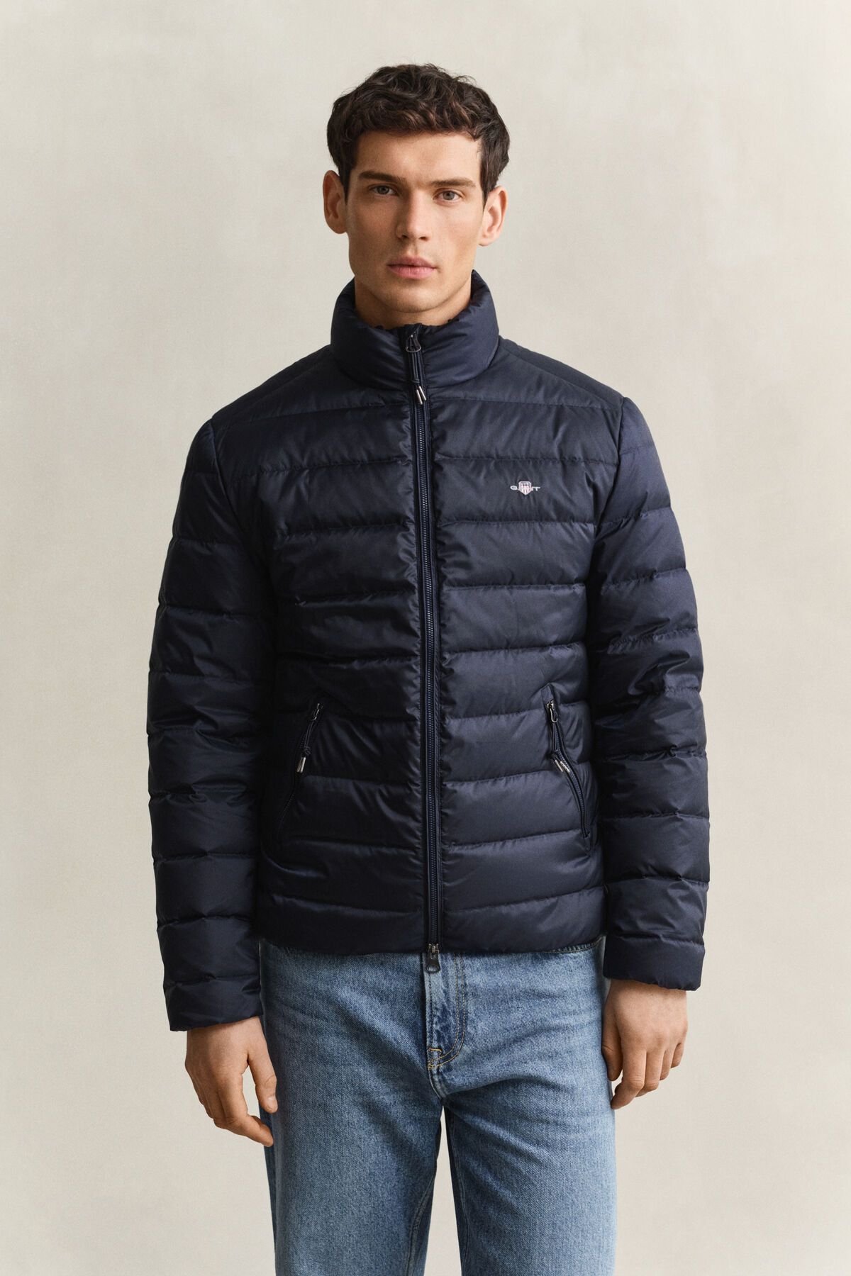 Light Down Jacket — EVENING BLUE