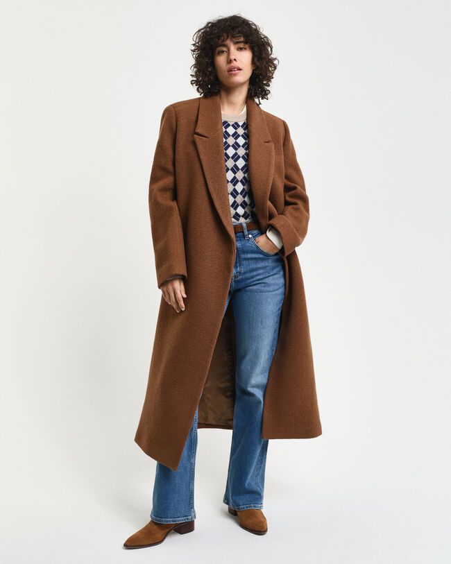 Textured Wrap Coat