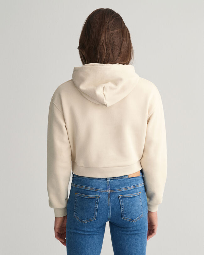 Teen Girls Shield Cropped Hoodie