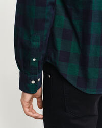 Regular Fit Checked Corduroy Shirt