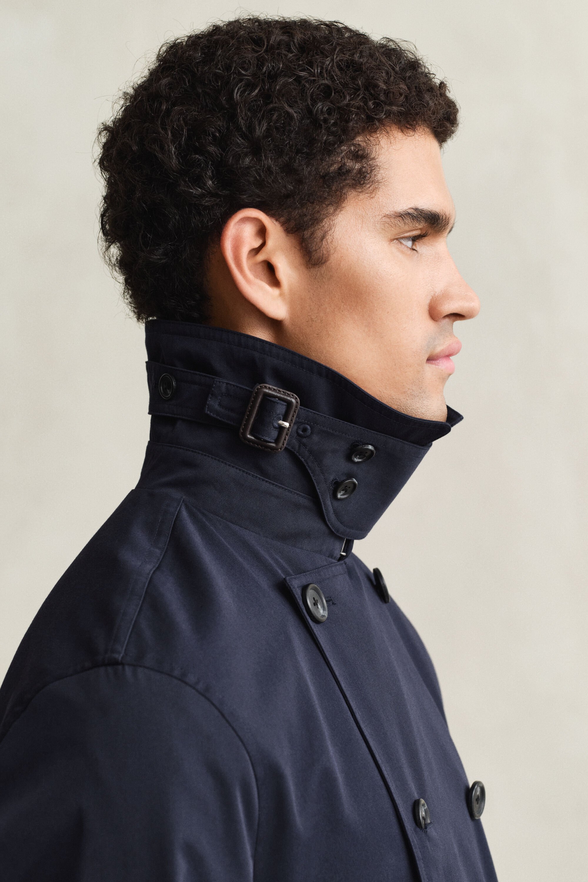 Cotton Blend Trench Coat