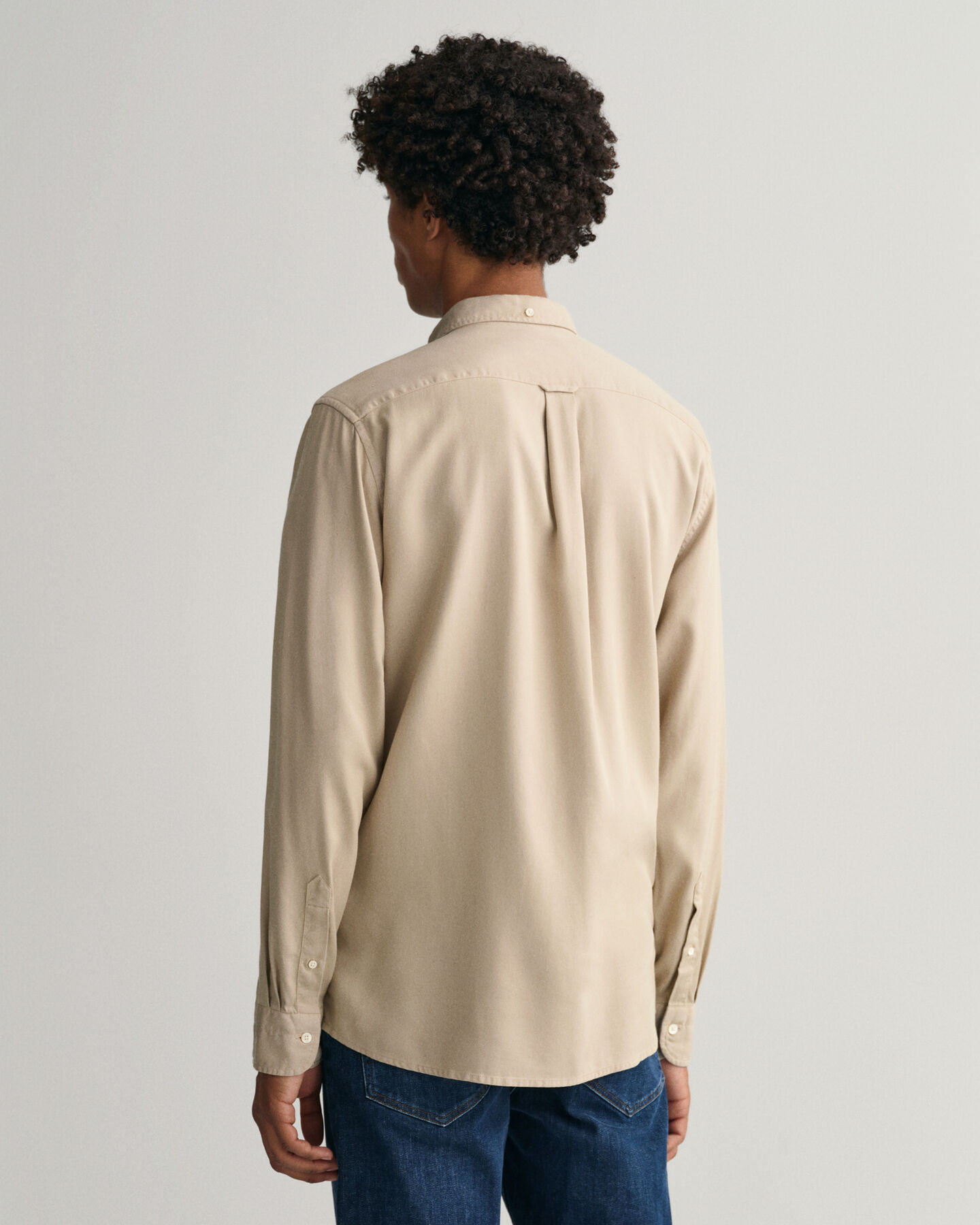 Regular Fit Garment-Dyed Lyocell Shirt