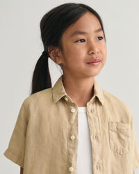 Kids Linen Short Sleeve Shirt