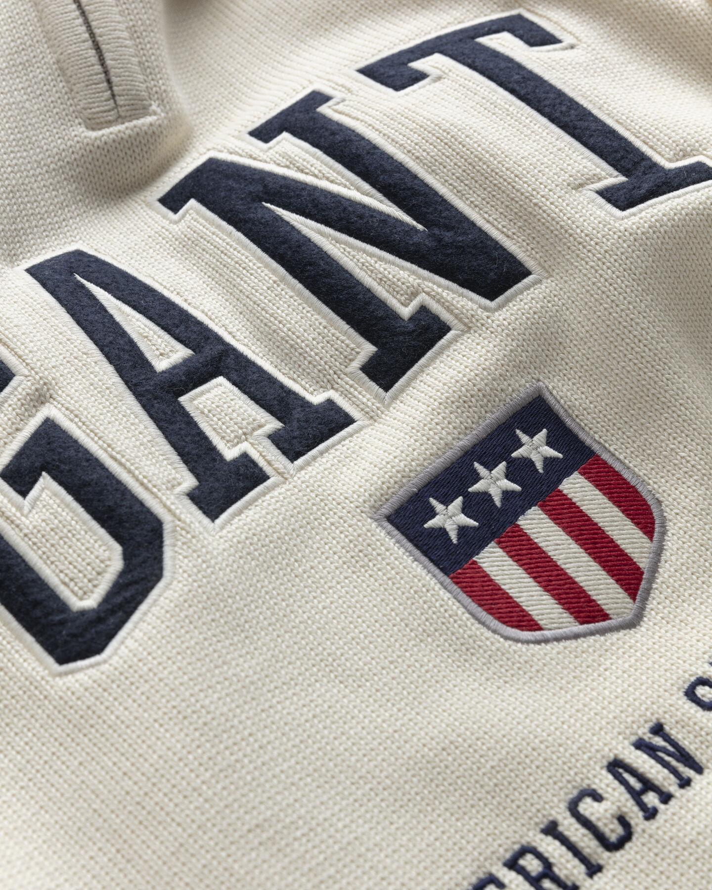 Retro Shield Half-Zip Sweater