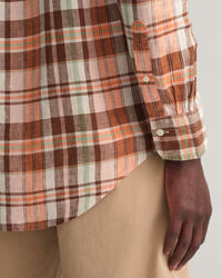 Regular Fit Linen Madras Shirt