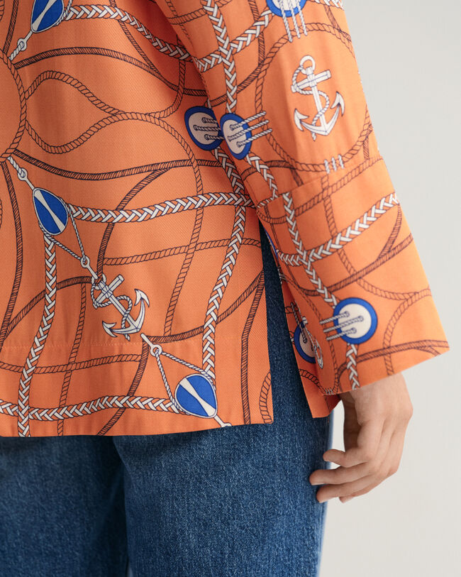 Sailing Print Blouse