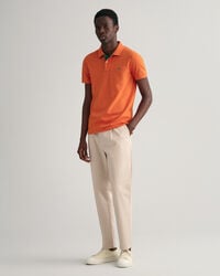 Contrast Collar Piqu&eacute; Polo Shirt