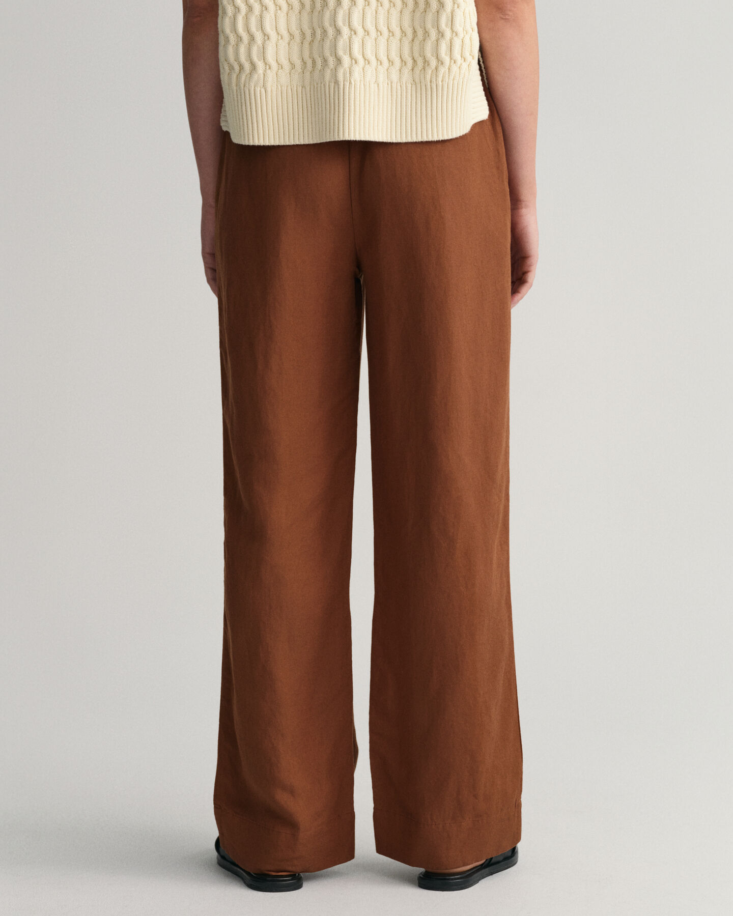 Linen Viscose Pull-On Pants