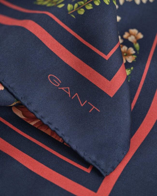 Floral Print Silk Scarf