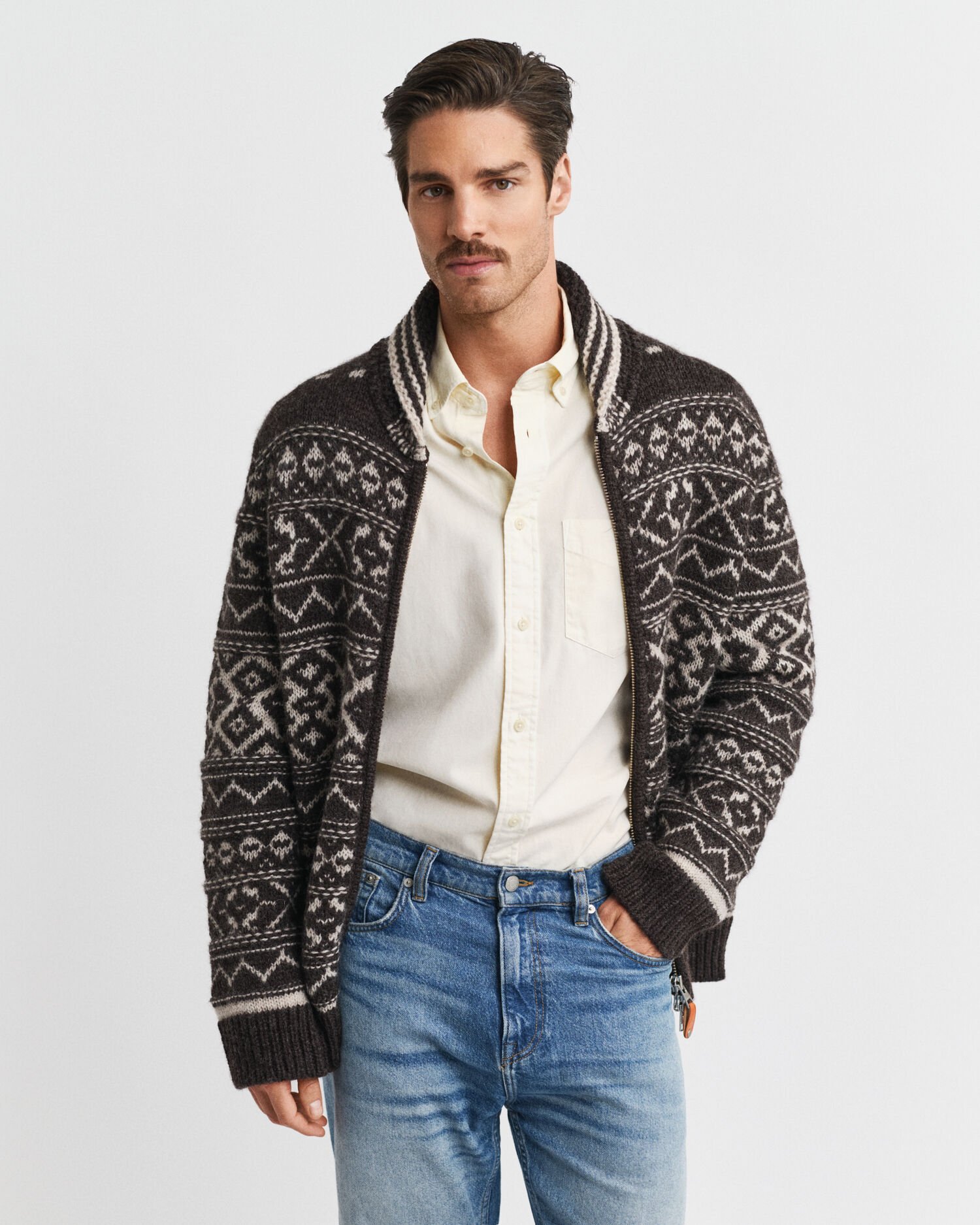 Jacquard Cardigan