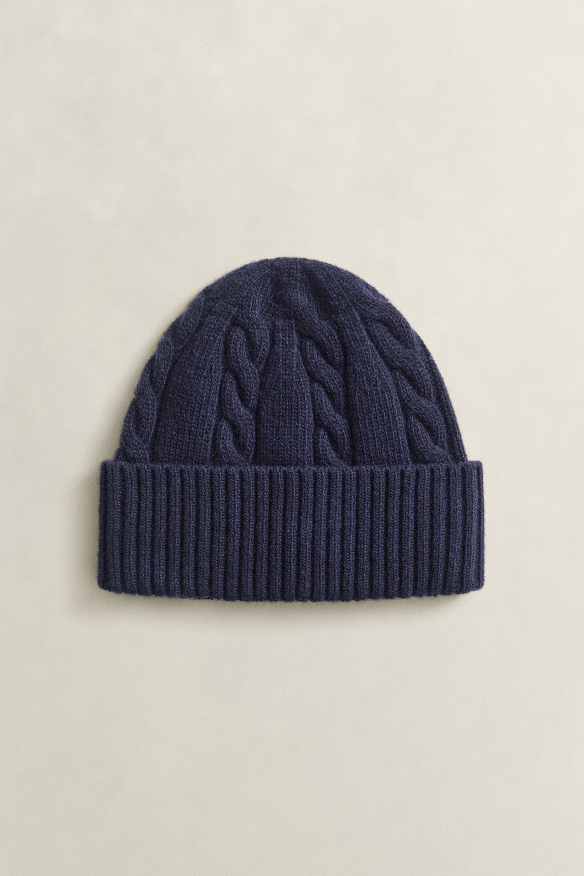 Lambswool Cable Knit Beanie