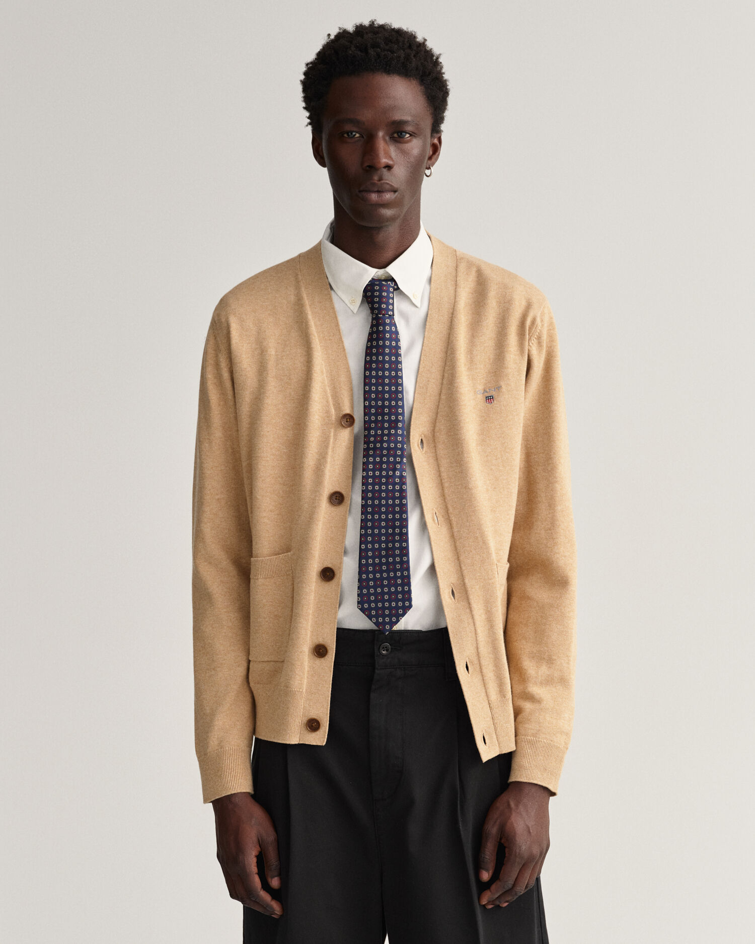 Classic Cotton V-Neck Cardigan - GANT