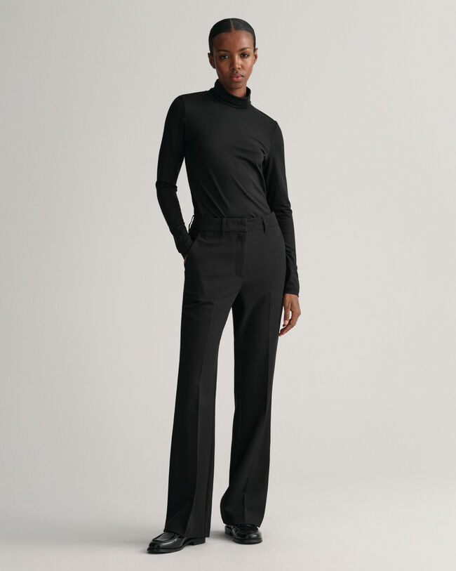 Slim Fit Flared Slacks