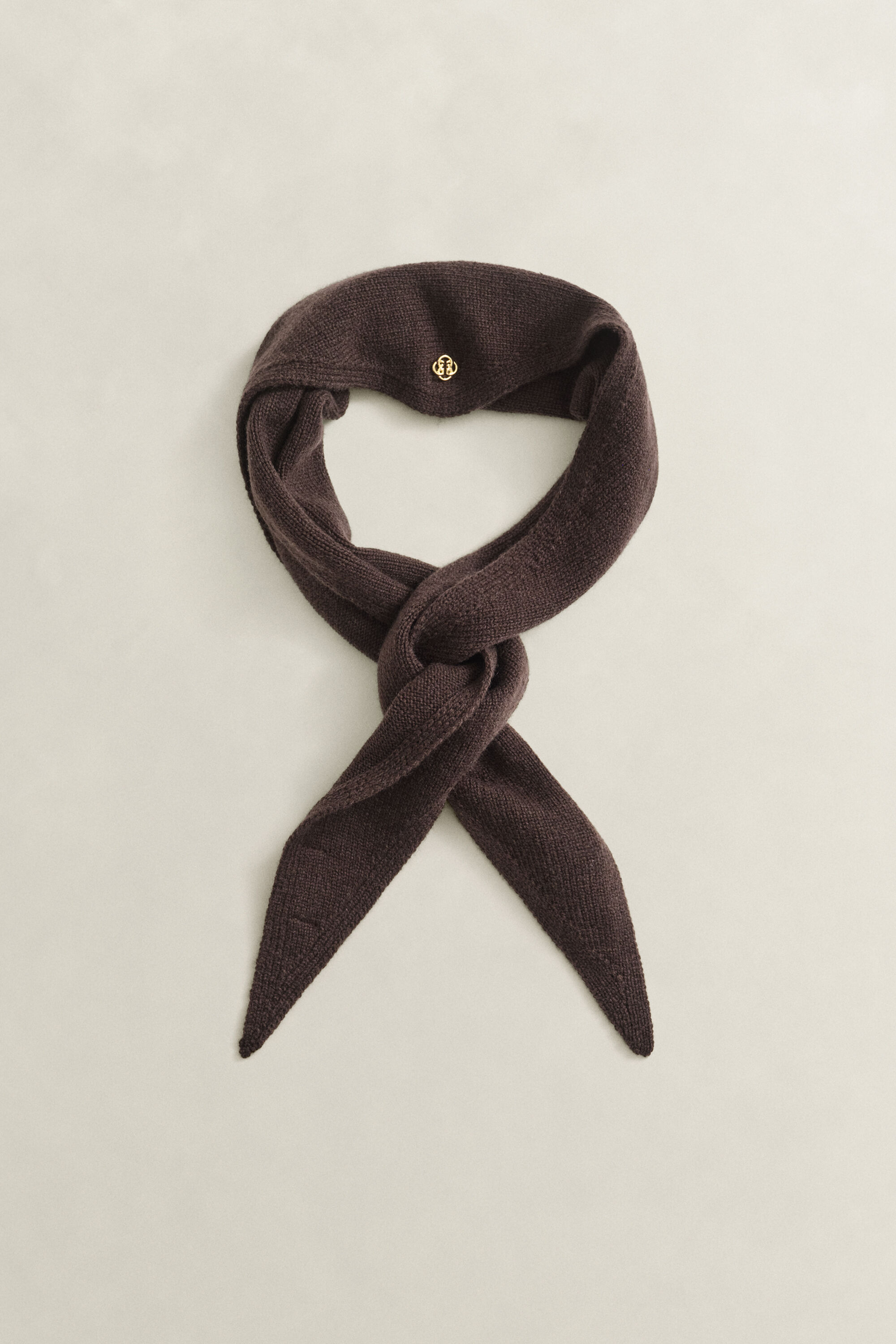 Wool Cashmere Triangle Scarf