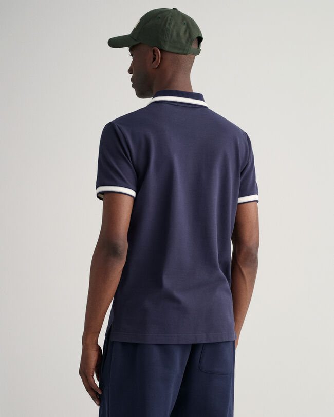 Herringbone Tipping Piqu&eacute; Polo Shirt