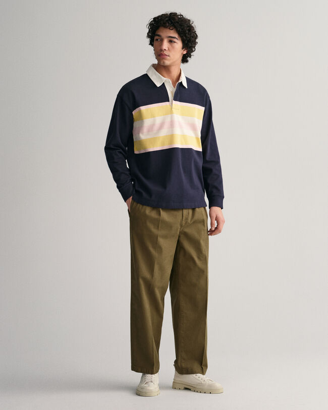 Color Blocked Rugger