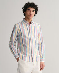 Regular Fit Multi Stripe Oxford Shirt