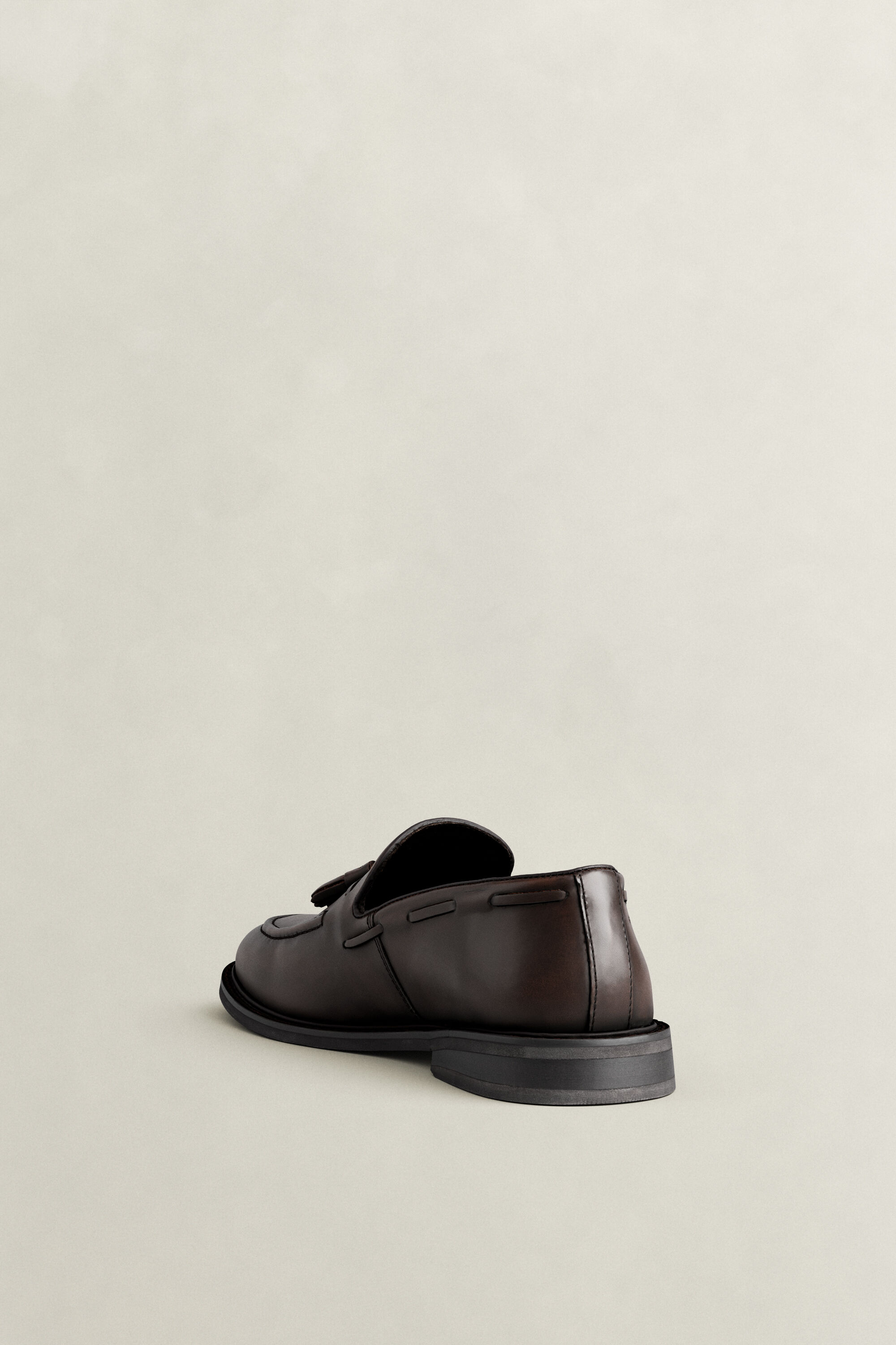 Lozham Leather Loafers — DARK BROWN