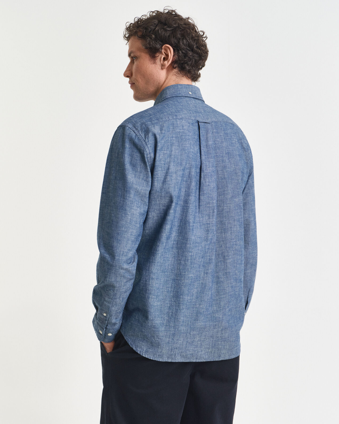 Regular Fit Indigo Chambray Shirt