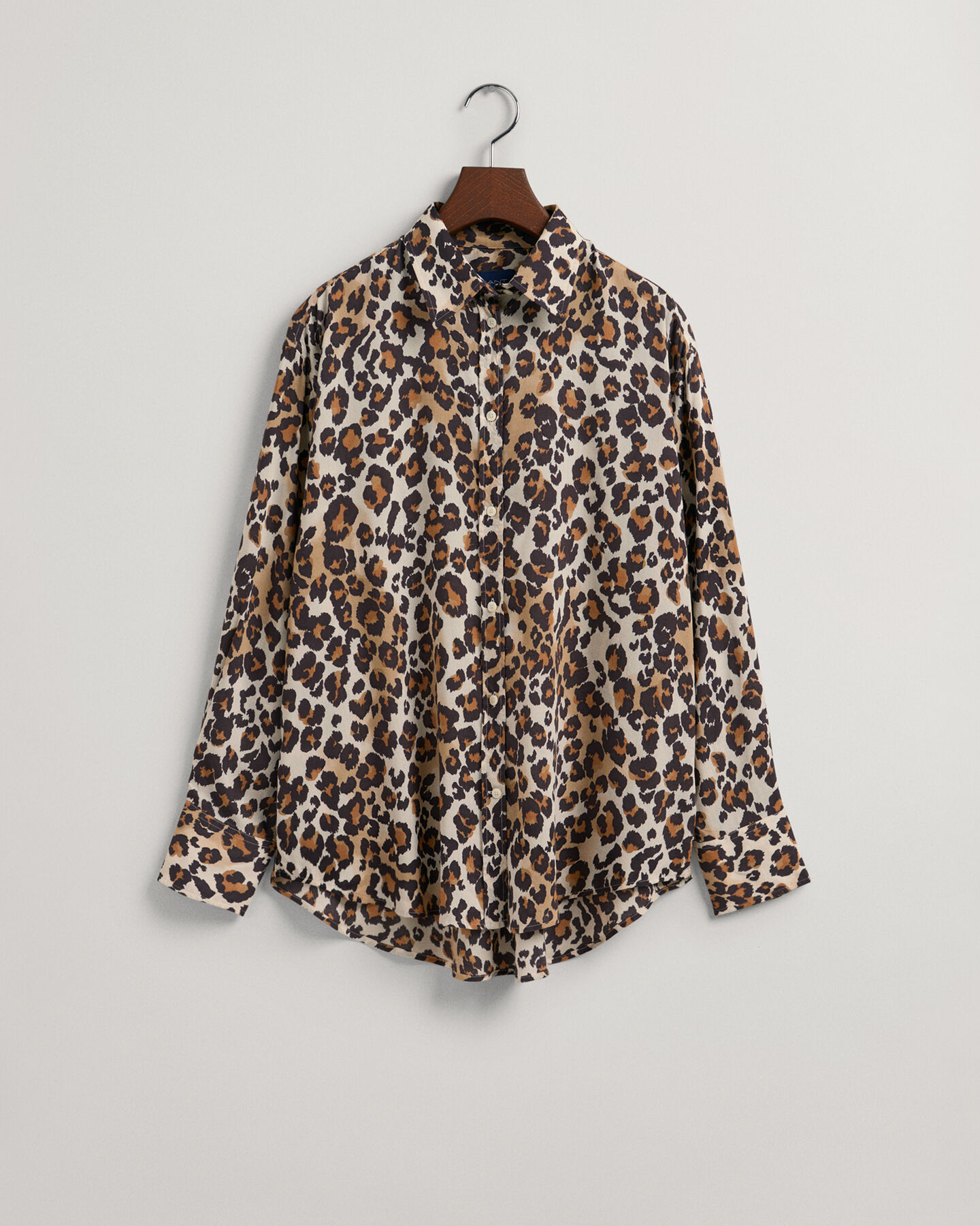 Relaxed Fit Leopard Modal Shirt