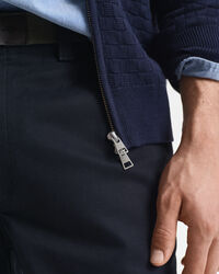 Micro Textured Zip Sweater