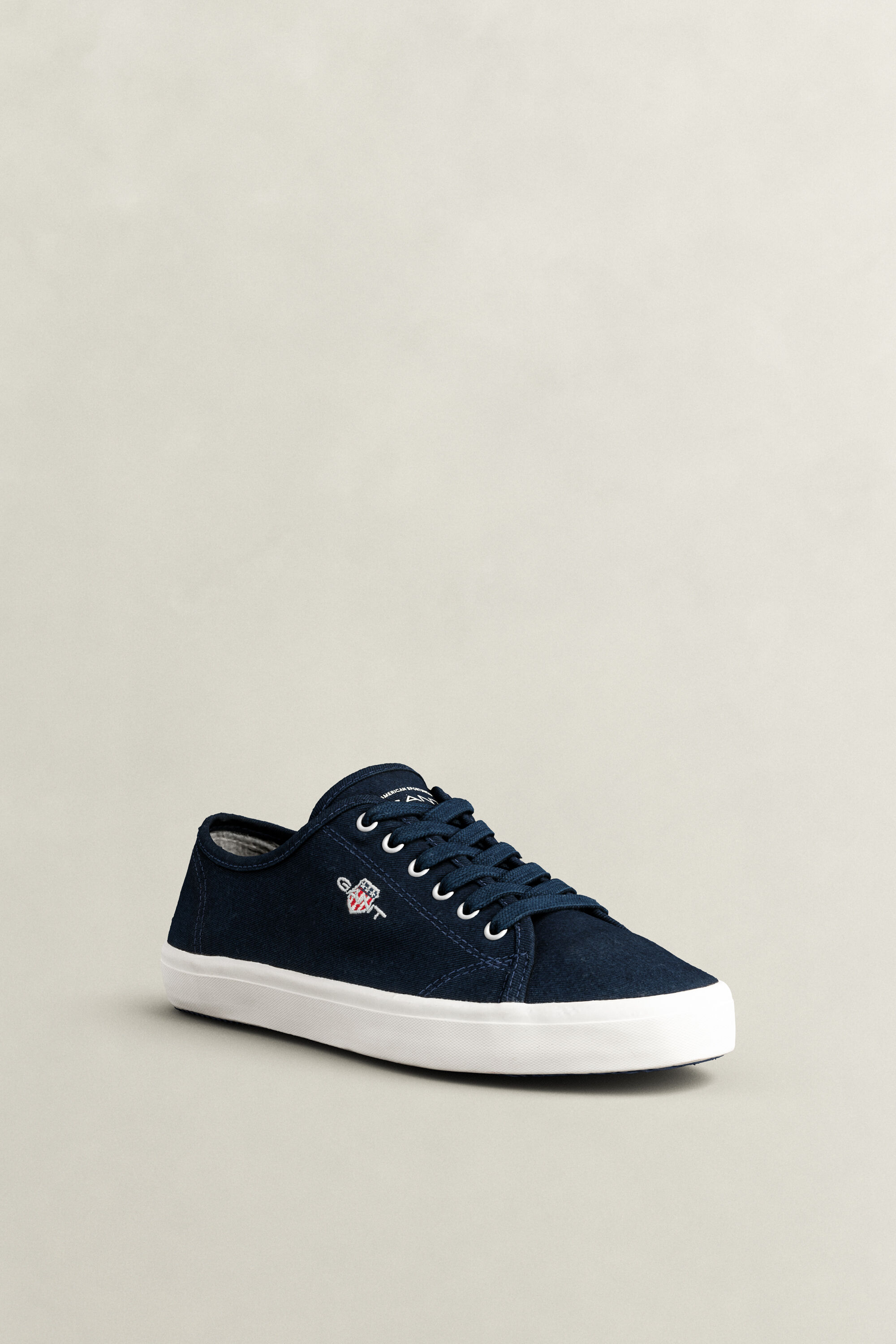 Pillox Cotton Twill Sneakers — MARINE