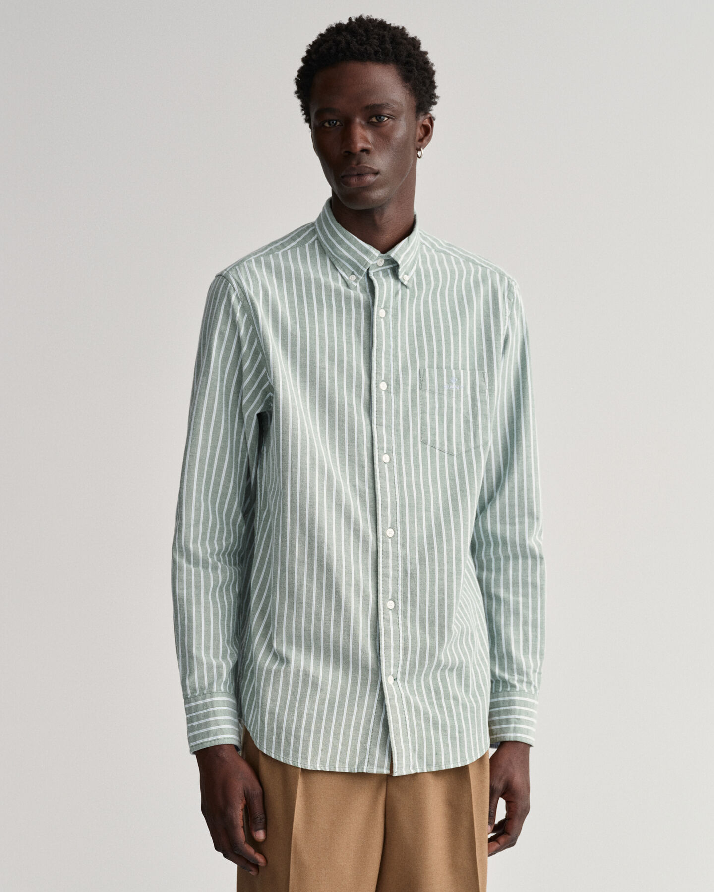 Regular Fit Light Oxford Stripe Shirt