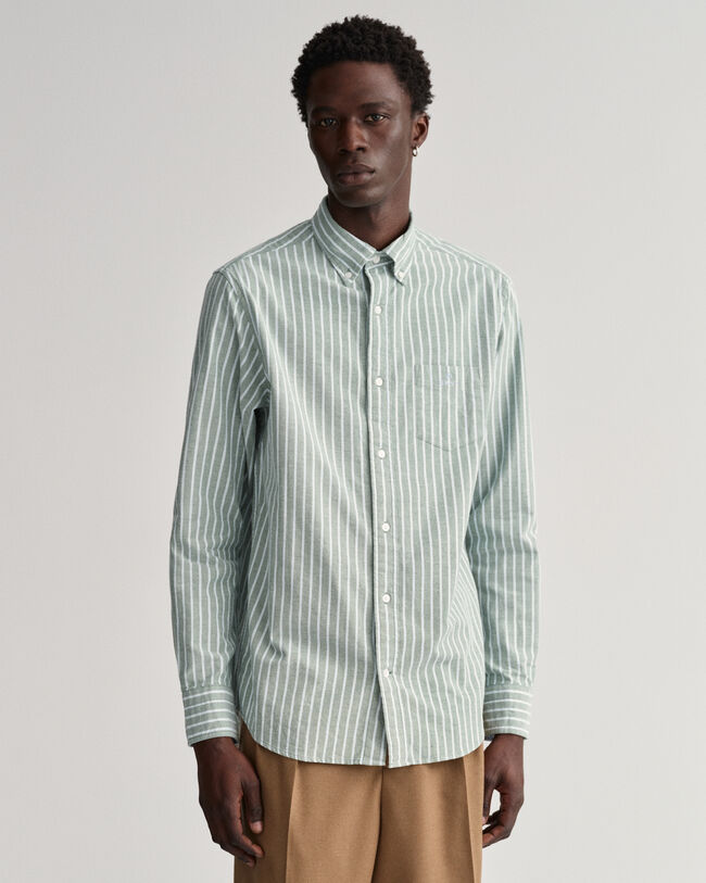 Regular Fit Light Oxford Stripe Shirt