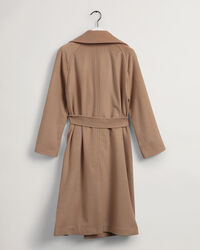 Wool-Blend Belted Coat