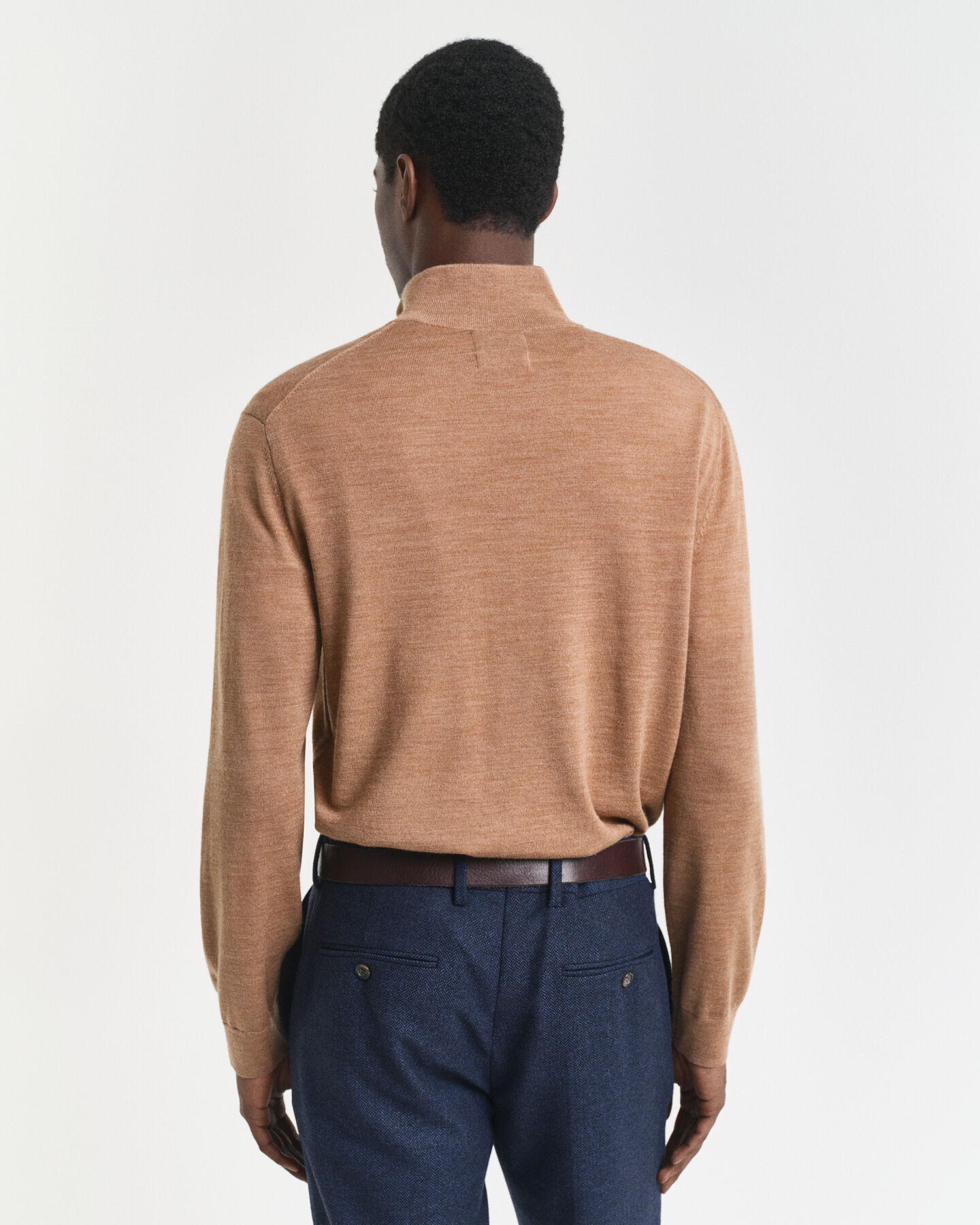 Extra Fine Merino Wool Half-Zip Sweater