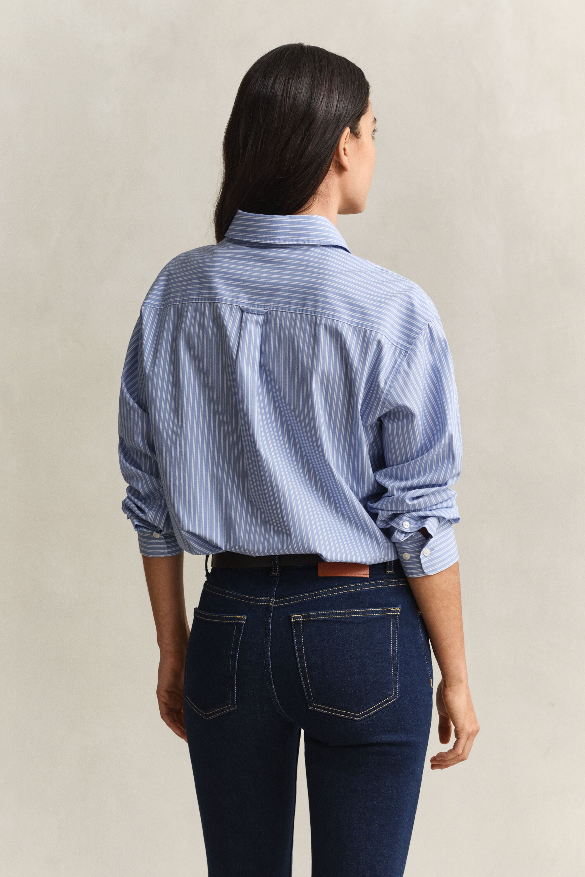 Relaxed Fit Striped Classic Poplin Shirt