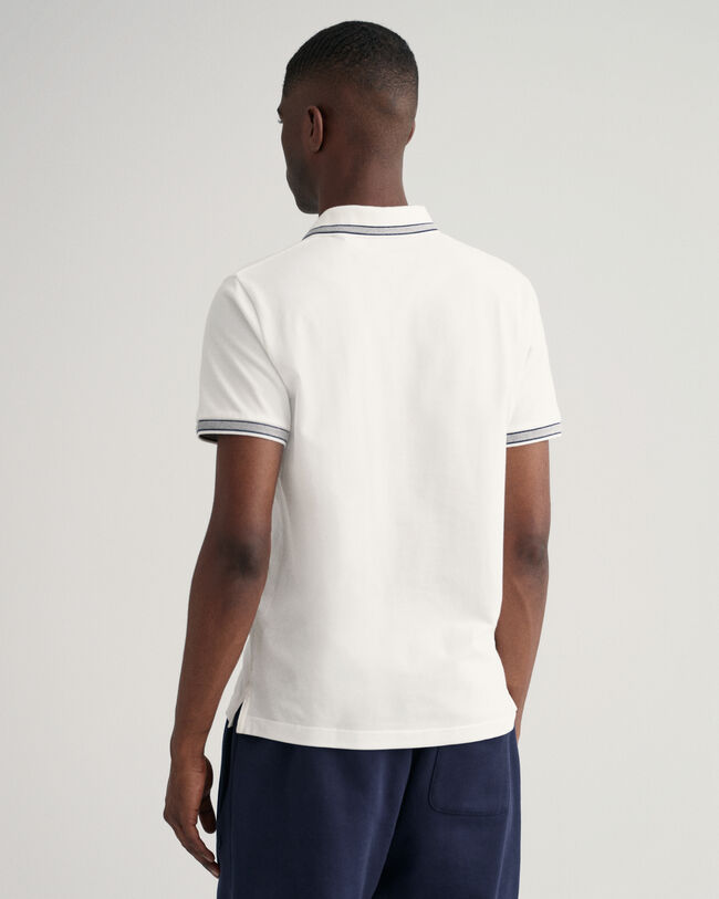 Herringbone Tipping Piqu&eacute; Polo Shirt