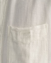 Regular Fit Textured Cotton Linen Short Sleeve Shirt