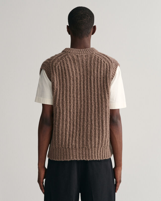 Ribbed Wool Vest