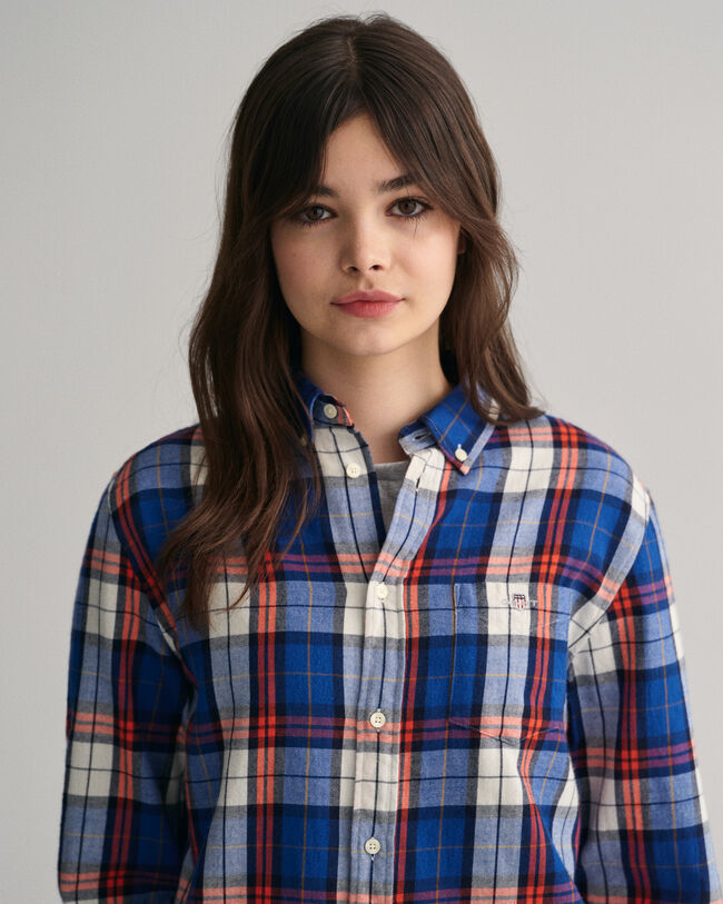 Teen Boys Regular Fit Checked Flannel Shirt